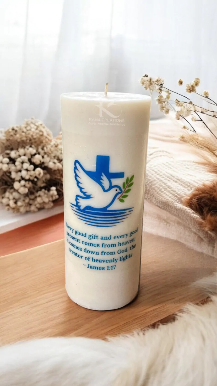 Baptism Soy candle_Kanacreations Baptism soy candle_Kanacreations