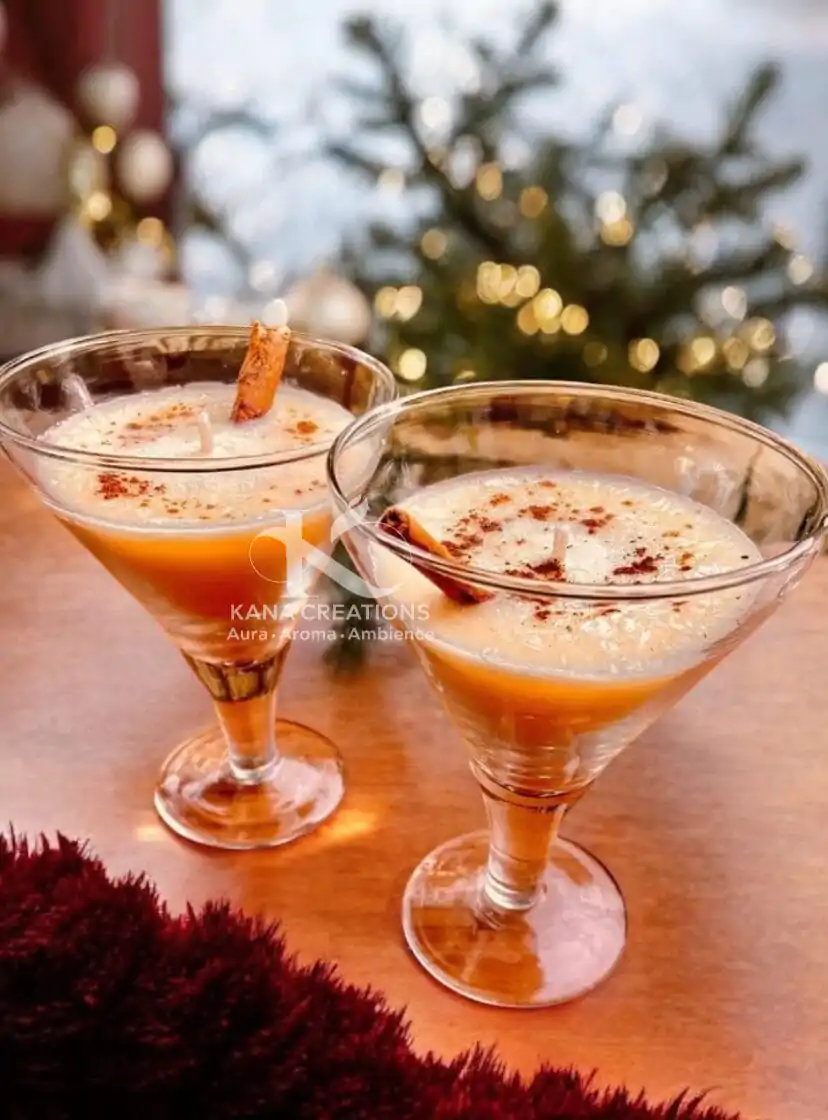 Eggnog Christmas soy candle_kanacreations