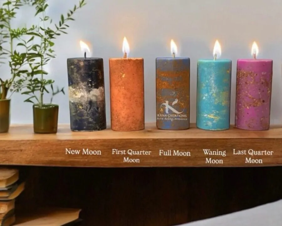 Moon phase_healing soy candles_Kanacreations