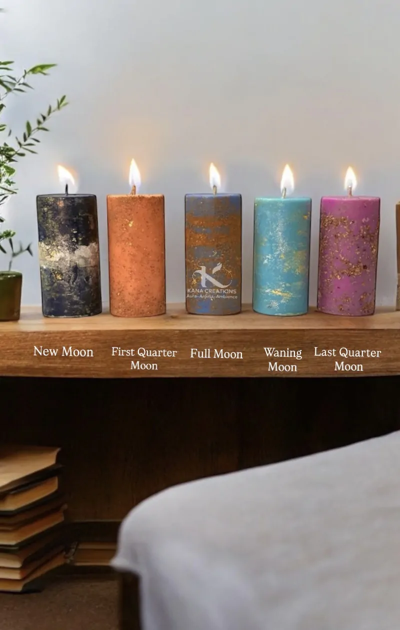 Moon phase_healing soy candles_Kanacreations