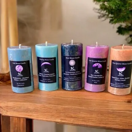 Moon phase_healing soy candles_Kanacreations