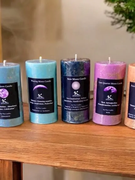 Moon phase_healing soy candles_Kanacreations