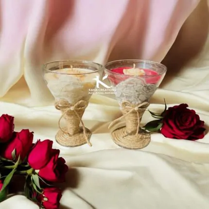 rose martini valentine gift soy candles_kanacreations