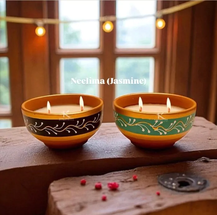 Jasmine Terracotta soy Candles_kanacreations