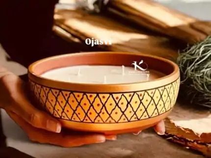 Ojasvi Terracotta Candle_kanacreations