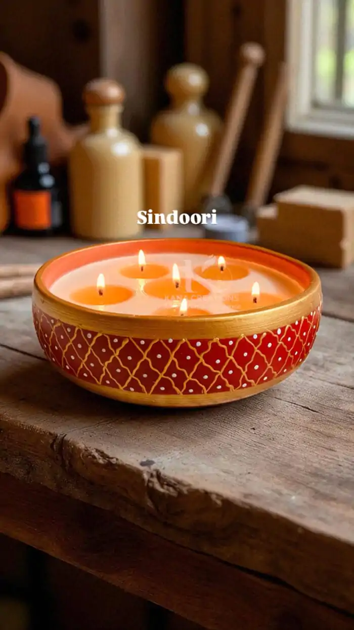 Sindoori Terracotta Soy candle