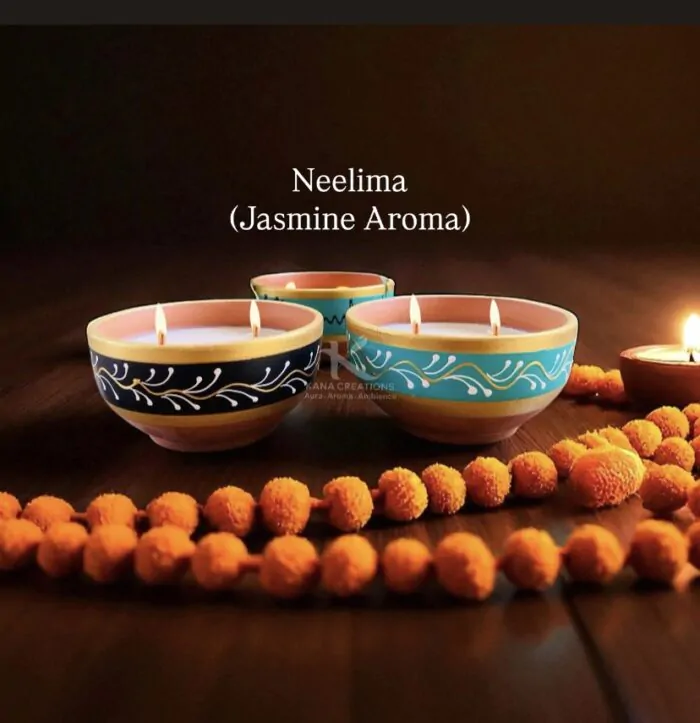 Jasmine_Neelima Terracotta Candle_Kanacreations