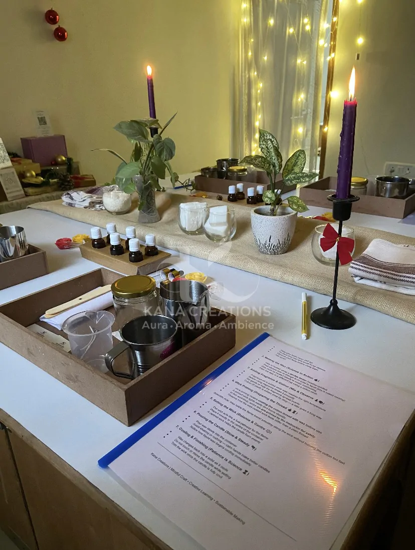 hands-on offline Candle making workshop