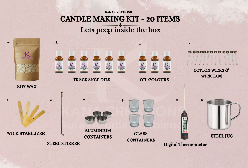 DIY Creative candle making kit Kana Creations