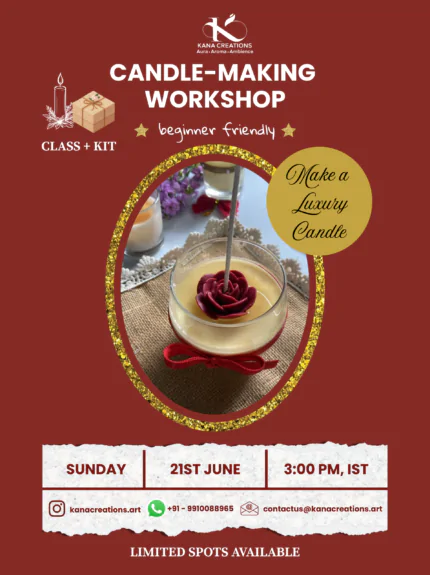 online candle making workshop | Kana Creations