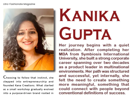 featured in Litro-Fashionate Magazine kana creations