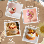 Whipped cream Dessert Soy Candle Making Hands-on Training kana creations