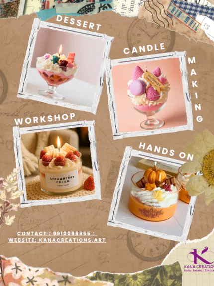 Whipped Cream Dessert Candle Making Workshop