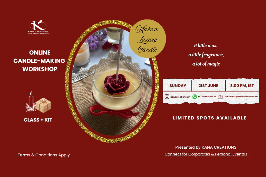 Online candle making workshop kana creations