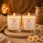 Gratitude and Surrender Intention Healing Candles Premium Gift Box Kana Creations..