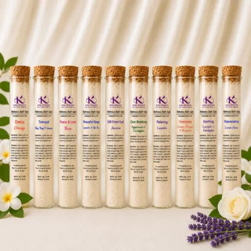 Pack of 3 Assorted Wellnes Bath Salts Kana Creations