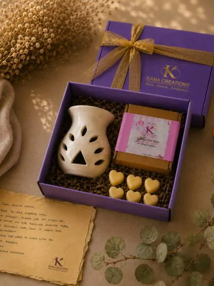matki diffuser with wax melts budgted gift box kana creations