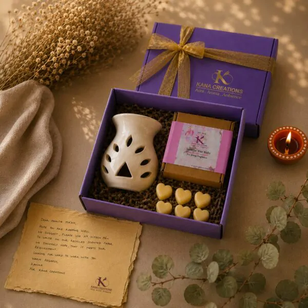 matki diffuser with wax melts budgted gift box kana creations