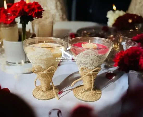 valentine gift rose martini soy candles_kanacreations